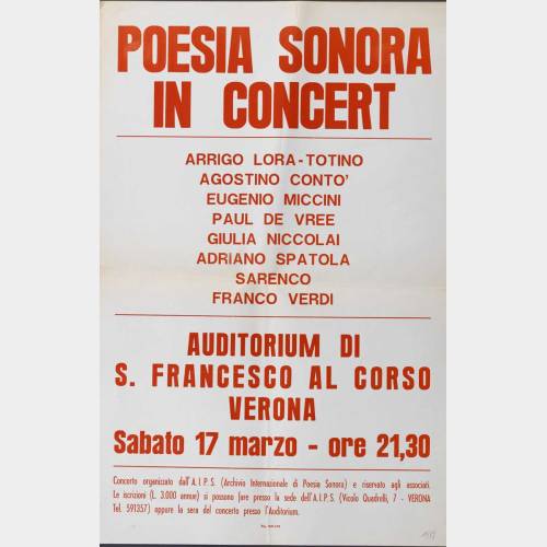 Poesia sonora in concert
