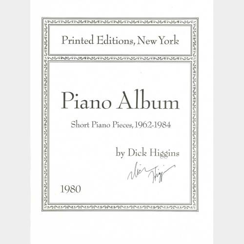 Piano Album. Short piano pieces
