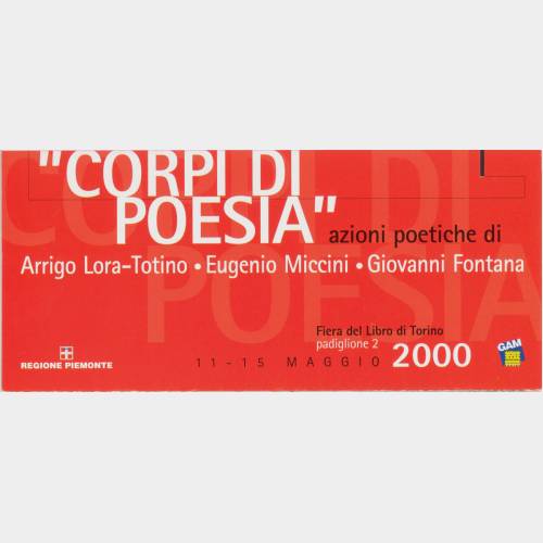 Corpi di poesia - Azioni poetiche