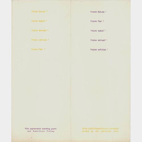 First Suprematist Standing Poem