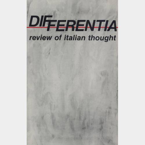 Differentia. Review of italian thought