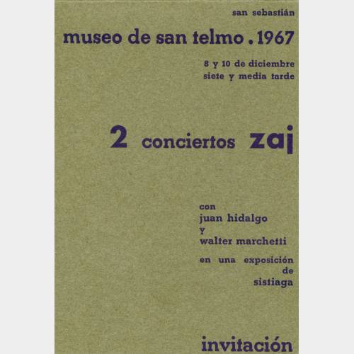 2 conciertos Zaj