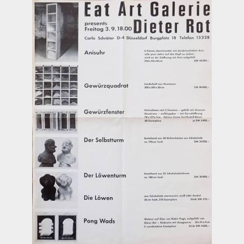 Eat Art Gallery presents Dieter Rot