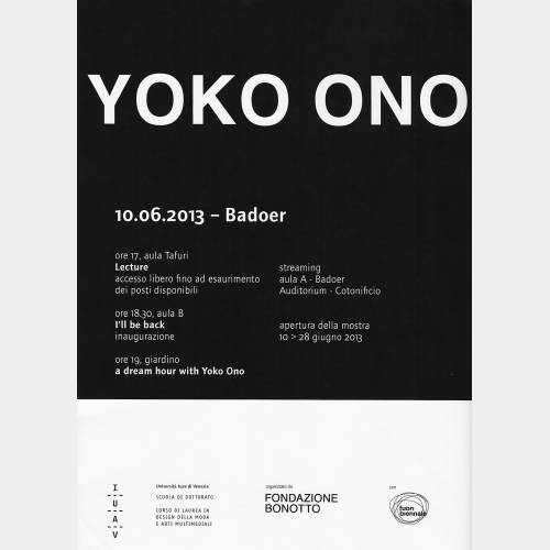 Yoko Ono Lecture
