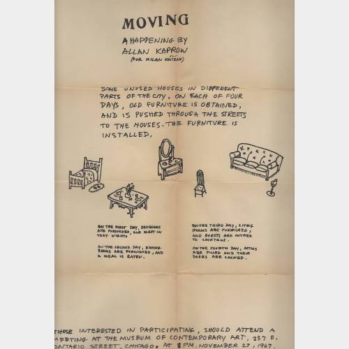 Moving. A happening by Allan Kaprow (for Milan Knížák)