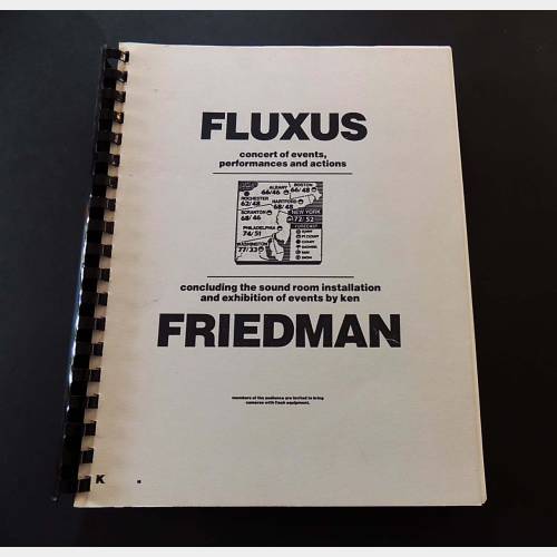 Fluxus concert of events, performance and actions