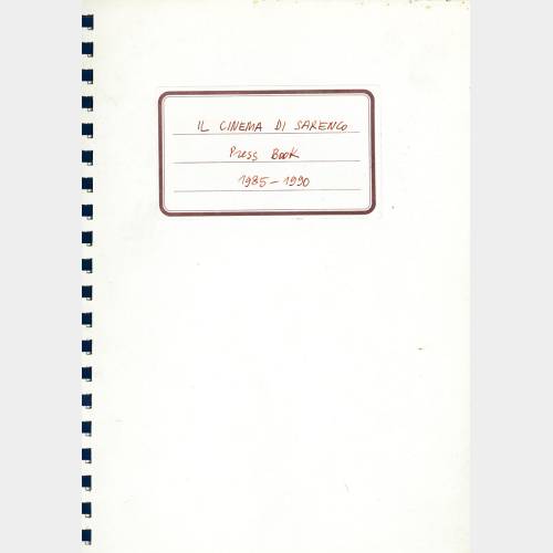 Il cinema di Sarenco. Press book. 1985-1990