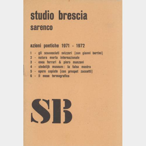 Azioni poetiche 1971-1972