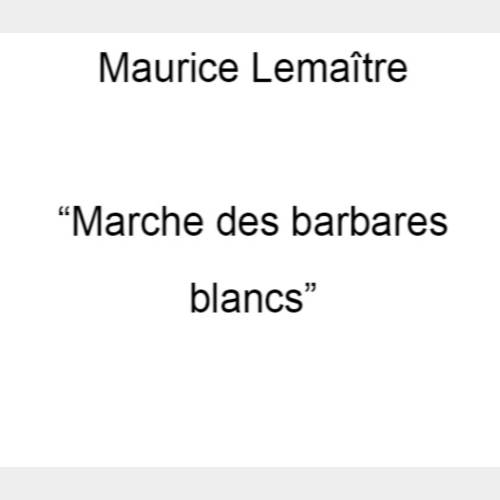 Marche des barbares blancs (1958)