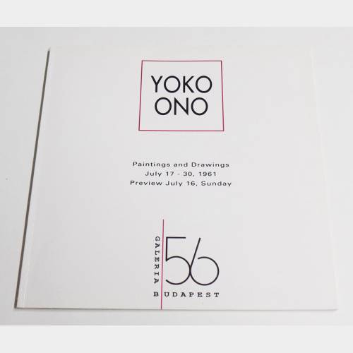 Yoko Ono. Paintings and drawings