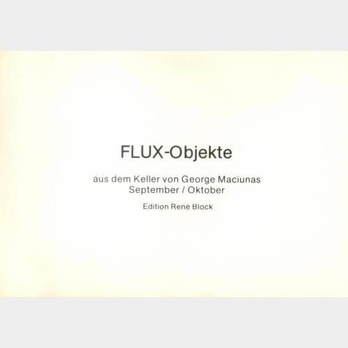 FLUX-Objekte aus dem Keller von George Maciunas
