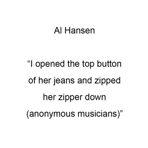 I opened the top button of her jeans and zipped her zipper down (anonymous musicians)