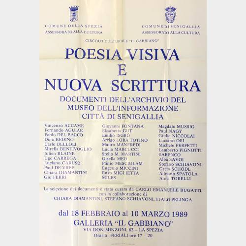 Poesia visiva e nuova scrittura. Documenti dell'archivio del Museo dell'Informazione Città di Senigallia