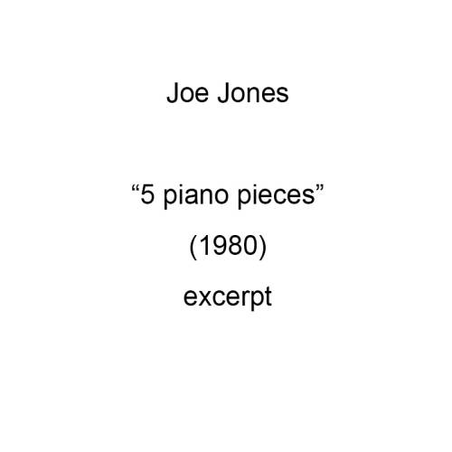 5 Piano Pieces (1980)