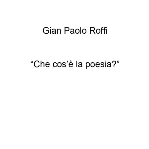 Che cos'è la poesia?