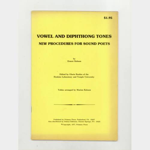 Vowel and diphthong tones. New procedures for sound poets