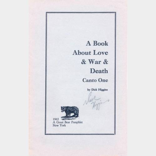 A book about Love & War & Death. Canto One