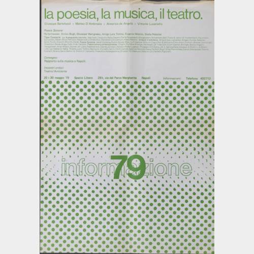 Informazione 79 - La poesia, la musica, il teatro