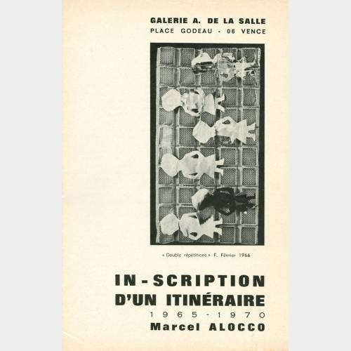 In - scription d'un itinéraire (1965 - 1970)
