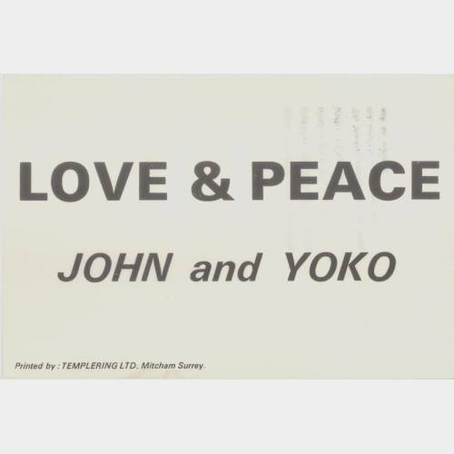 LOVE & PEACE / JOHN AND YOKO