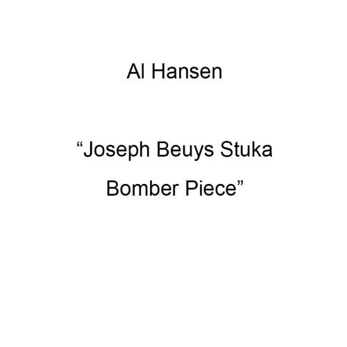 Joseph Beuys Stuka Bomber Piece