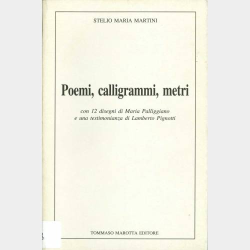 Poemi, calligrammi, metri (con 12 testimonianze di Maria Palliggiano e una testimonianza di Lamberto Pignotti)