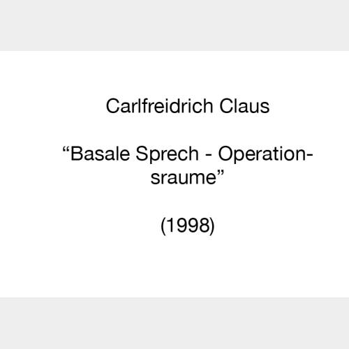 Basale Sprech - Operationsraume (1998)