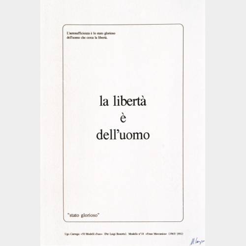 La libertà è dell'uomo