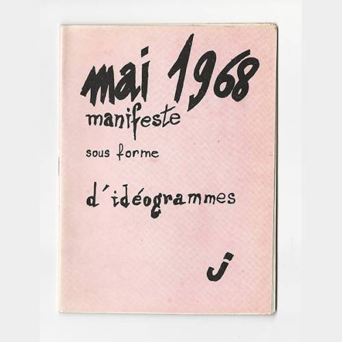 Mai 1968 manifeste sous forme d'idéogrammes