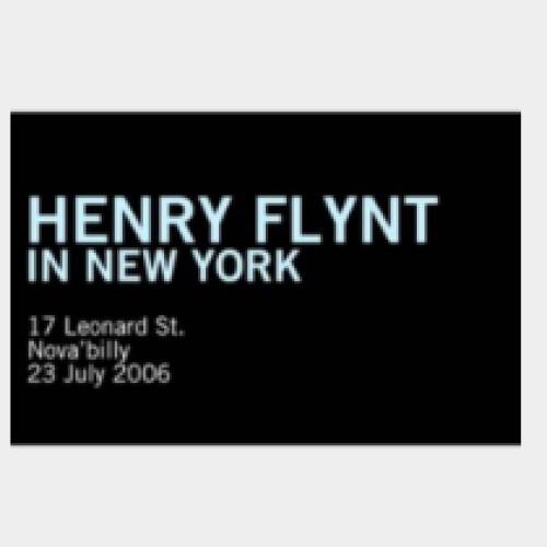 Henry Flynt in New York