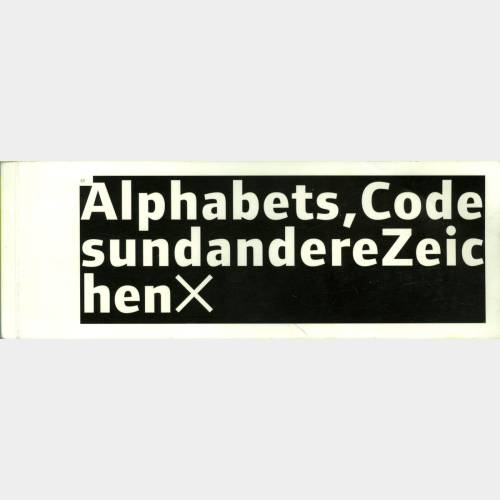 Alphabets, Codes und Andere Zeichen