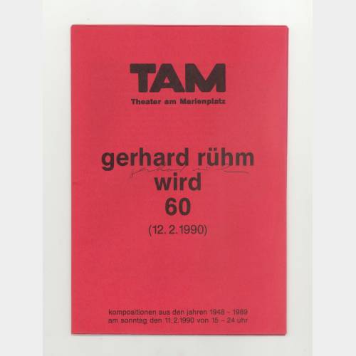 Gerhard Rühm Wird 60