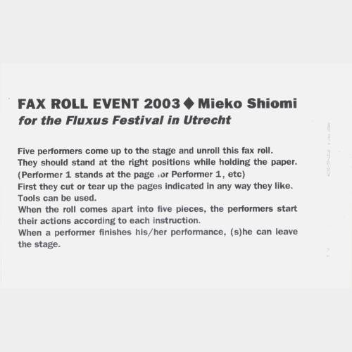 Fax roll event