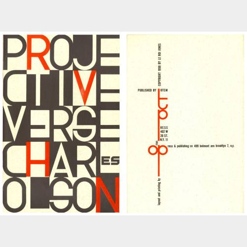 Projective Verse by Charles Olson