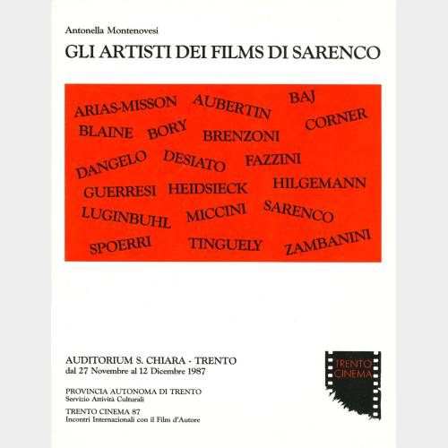 Gli artisti dei films di Sarenco