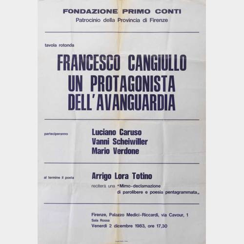 Francesco Cangiullo un protagonista dell'avanguardia