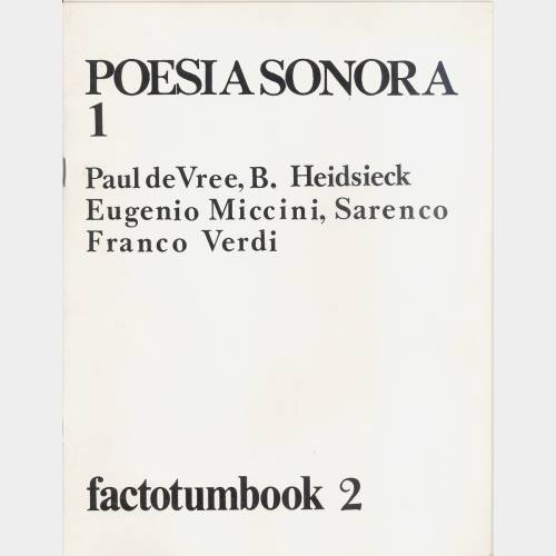 Poesia sonora 1