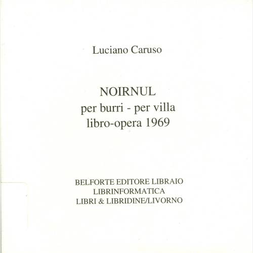 Noirnul per Burri - per Villa libro-opera 1969
