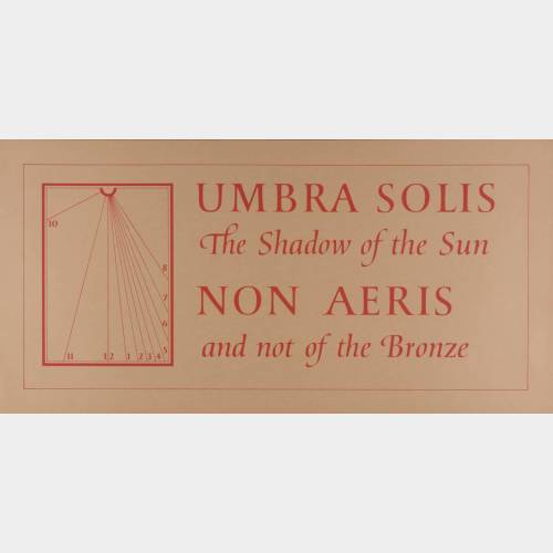 Sundial Print: Umbra Solis