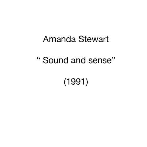 Sound and sense (1991)