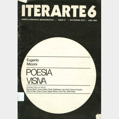 Iterarte 6. Rivista periodica monografica