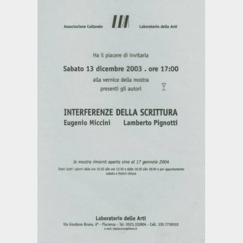 Interferenze della scrittura