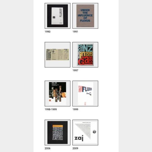 Francesco Conz exhibitions catalogues and announcements