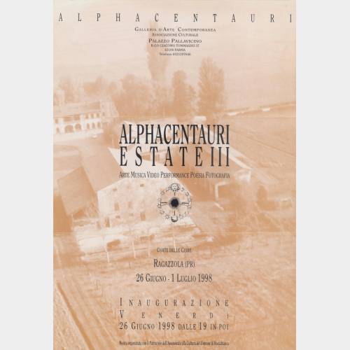 Alphacentauri estate III. Arte Musica Video Performance Poesia Fotografia