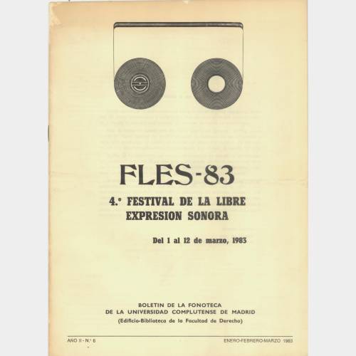 FLES-83. 4° Festival de la libre expresion sonora, Madrid