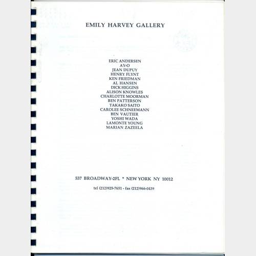 Emily Harvey Gallery,  New York