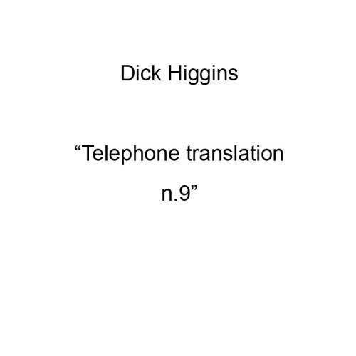 Telephone Translation n.9 