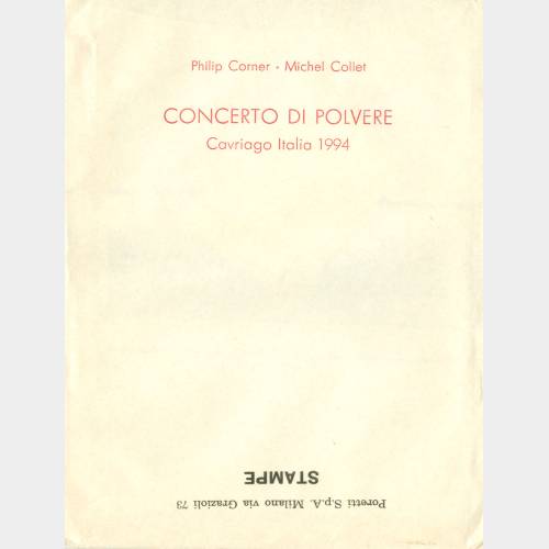 Concerto di polvere / Dust concert