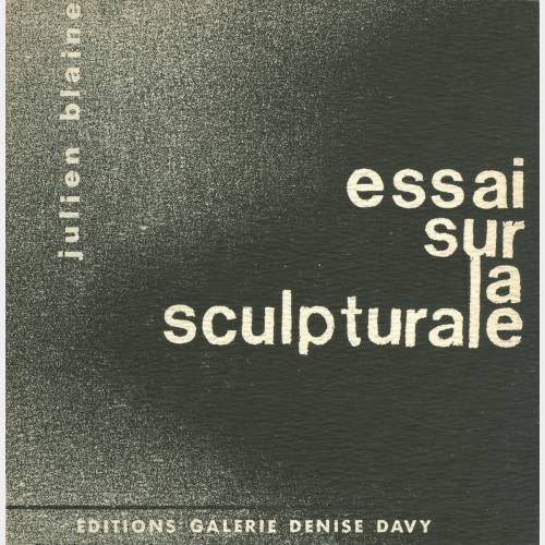 Essai sur la sculpturale