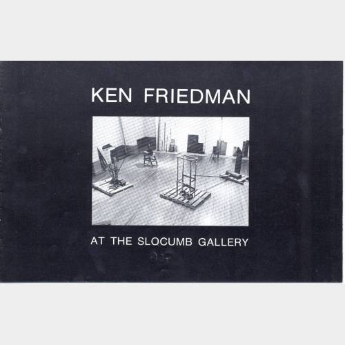 Ken Friedman at the Slocumb Gallery